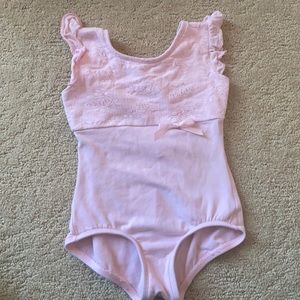 Body Wrappers Pink Lace 8-10 Leotard and lace skirt
